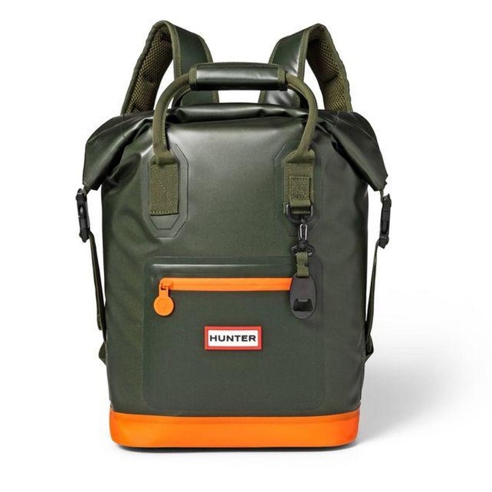New Hunter x Target Large 17L Roll Top Cooler Backpack Olive Green Orange